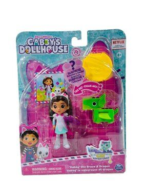 Gabby’s Dollhouse Gabby The Brave Playset Gabby Doll And Dragon 6 Piece Set